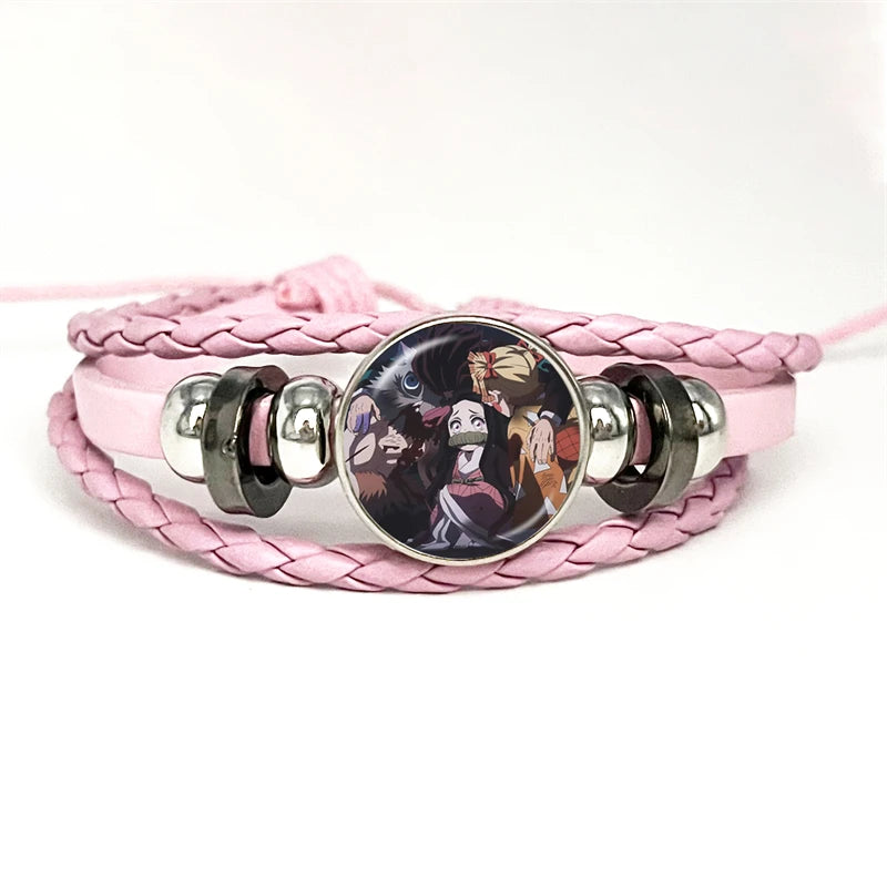 PULSERA Demon Slayer Piel Rosa