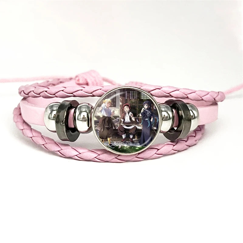 PULSERA Demon Slayer Piel Rosa