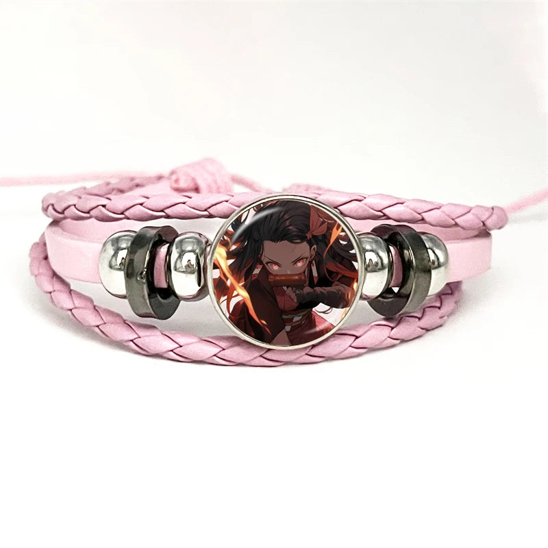 PULSERA Demon Slayer Piel Rosa