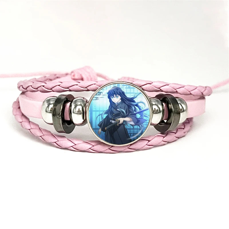 PULSERA Demon Slayer Piel Rosa