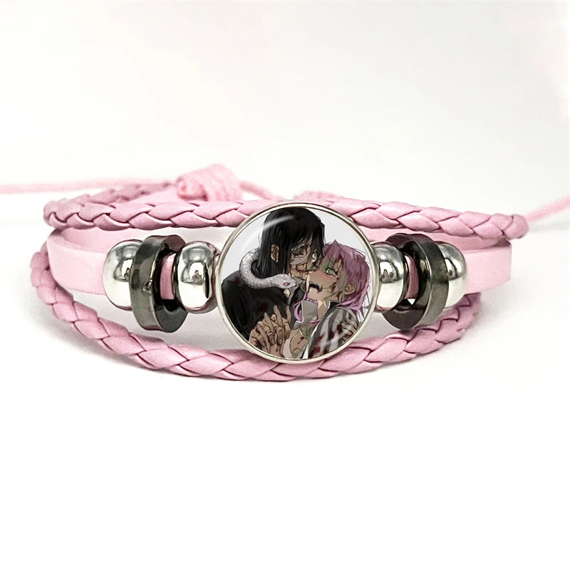 PULSERA Demon Slayer Piel Rosa