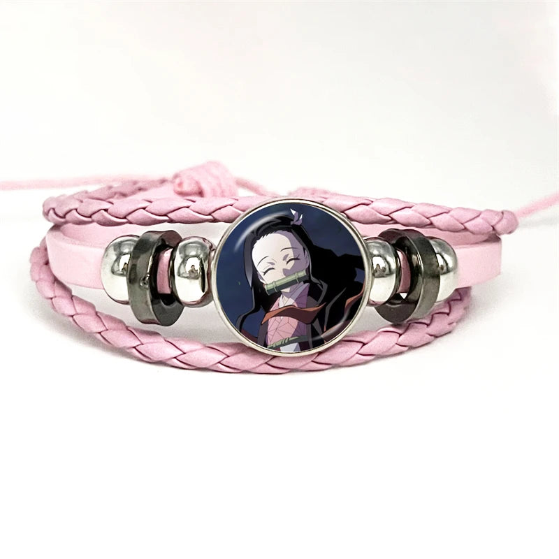 PULSERA Demon Slayer Piel Rosa