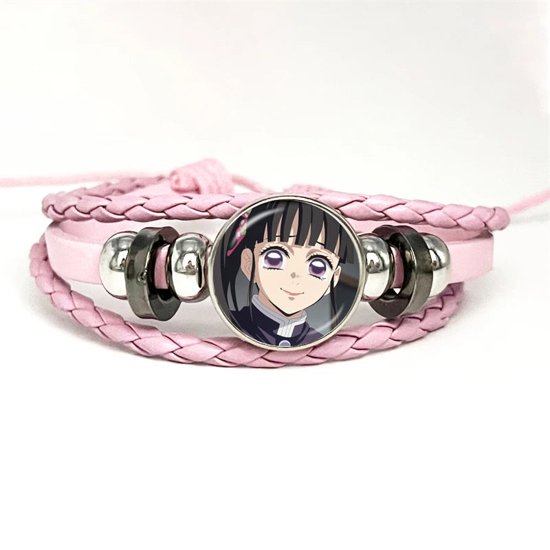 PULSERA Demon Slayer Piel Rosa