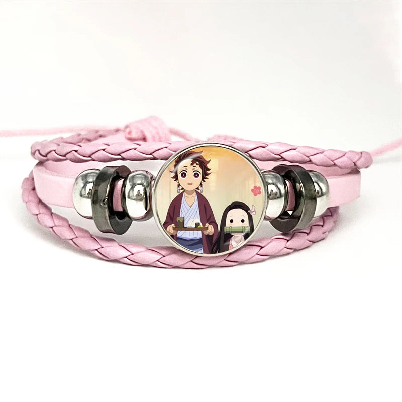 PULSERA Demon Slayer Piel Rosa