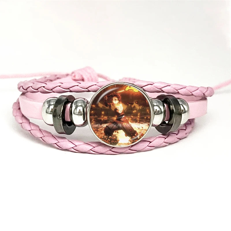 PULSERA Demon Slayer Piel Rosa