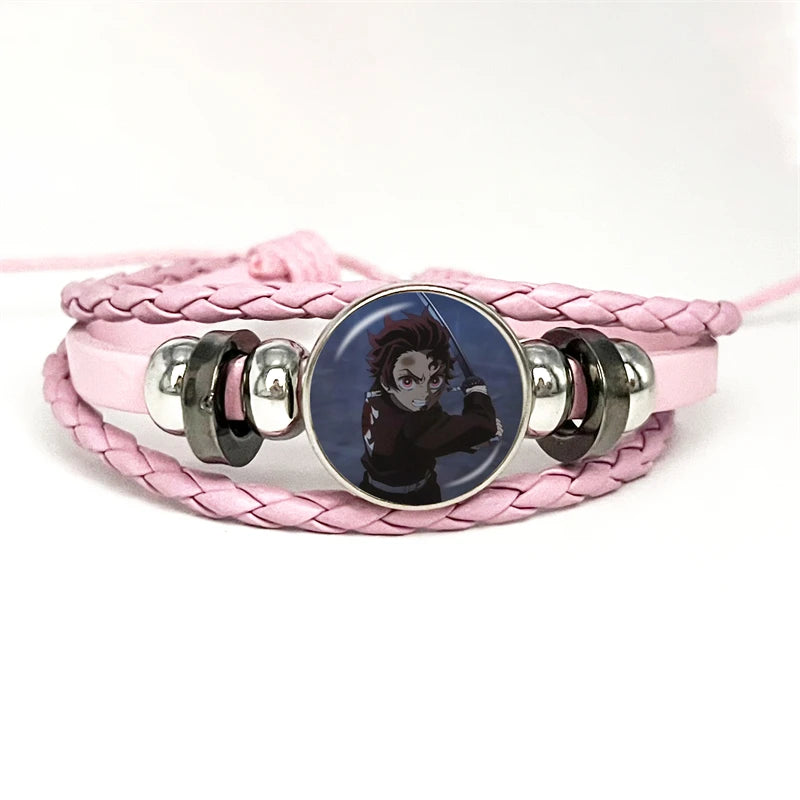 PULSERA Demon Slayer Piel Rosa