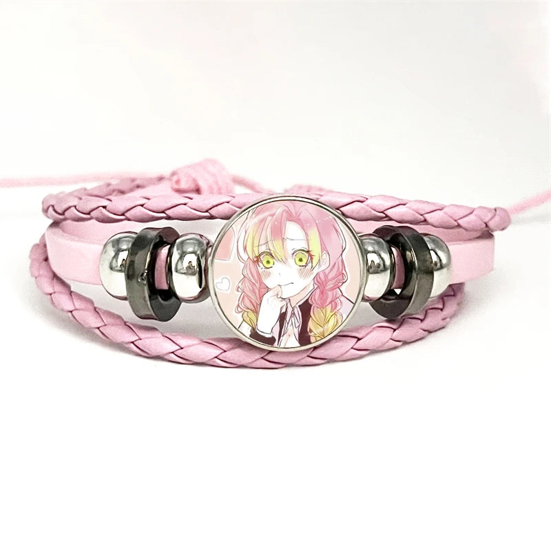 PULSERA Demon Slayer Piel Rosa