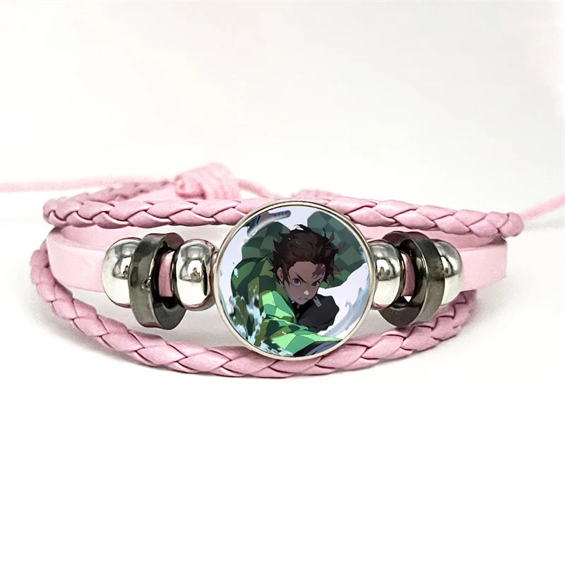 PULSERA Demon Slayer Piel Rosa