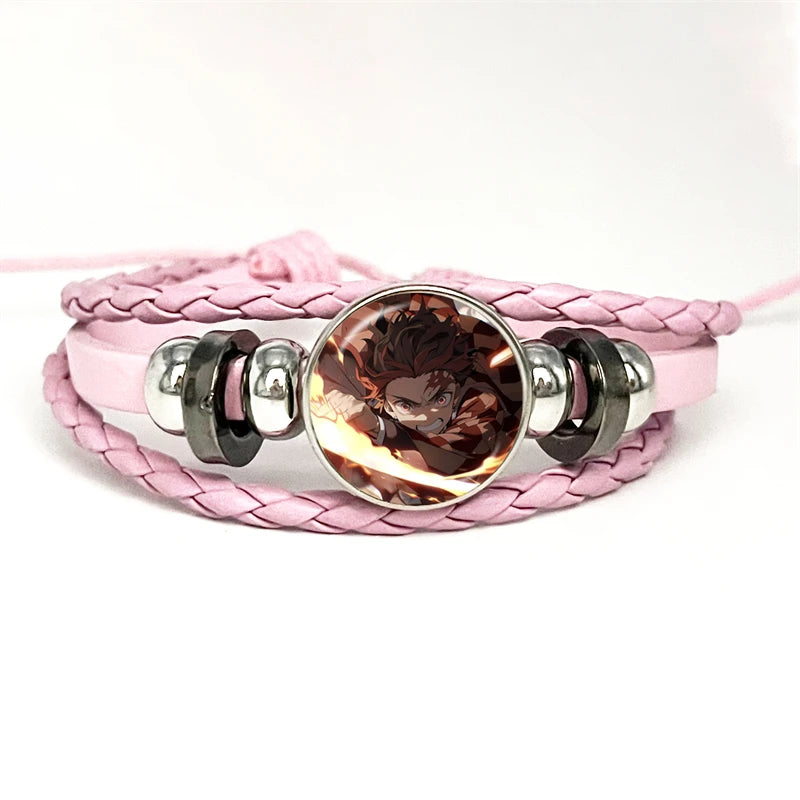 PULSERA Demon Slayer Piel Rosa