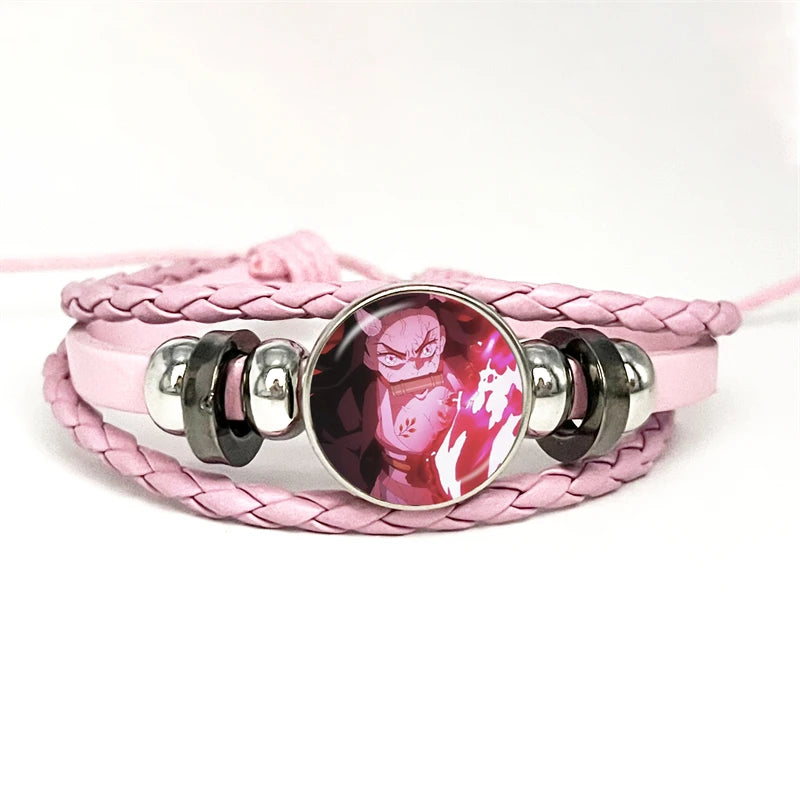 PULSERA Demon Slayer Piel Rosa