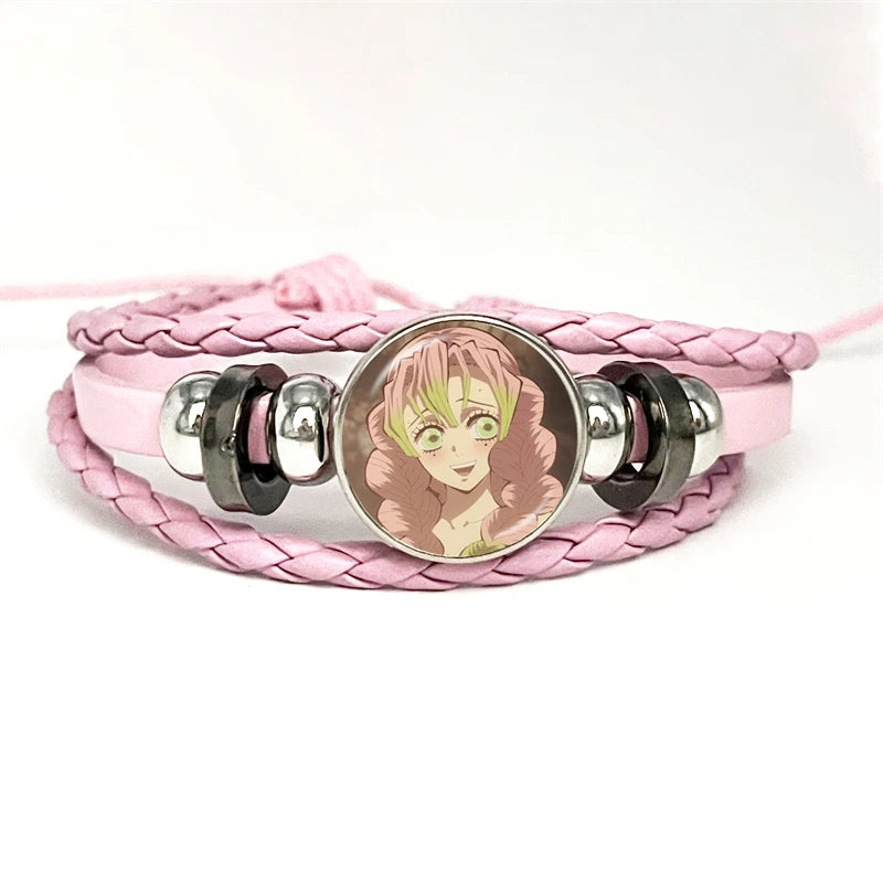 PULSERA Demon Slayer Piel Rosa
