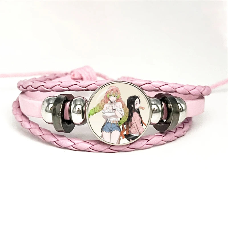PULSERA Demon Slayer Piel Rosa