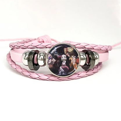 PULSERA Demon Slayer  Piel Rosa
