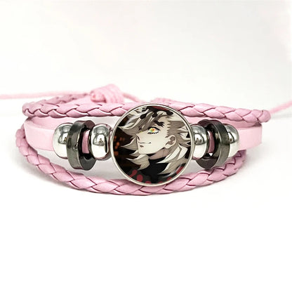 PULSERA Demon Slayer  Piel Rosa