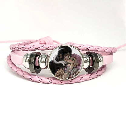 PULSERA Demon Slayer  Piel Rosa