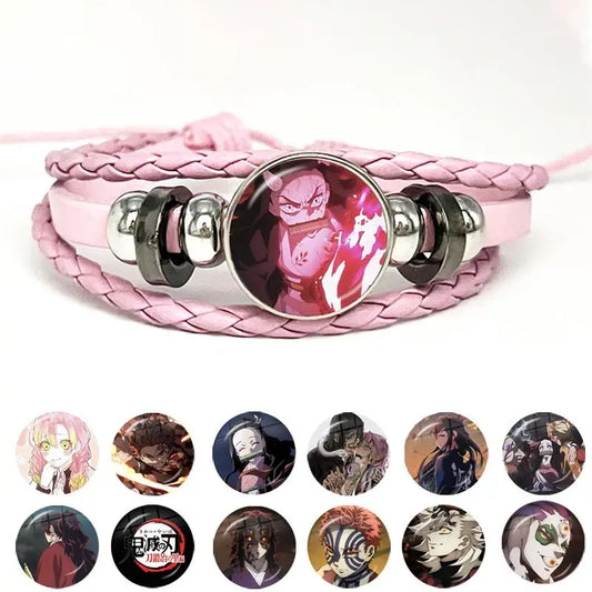 PULSERA Demon Slayer  Piel Rosa