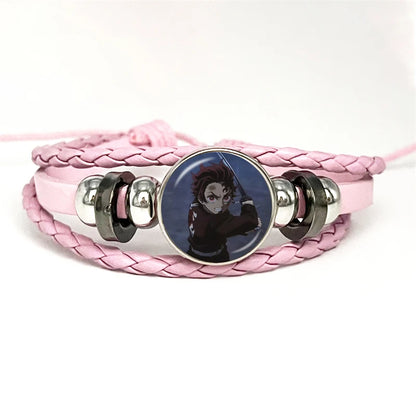 PULSERA Demon Slayer  Piel Rosa
