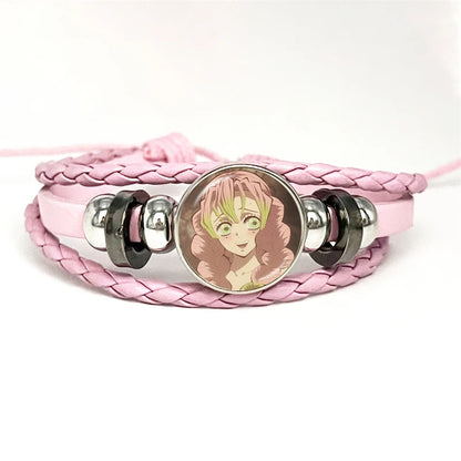 PULSERA Demon Slayer  Piel Rosa