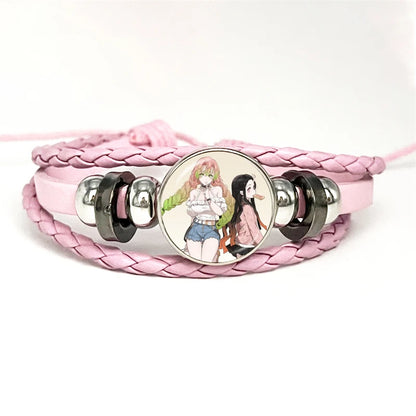 PULSERA Demon Slayer  Piel Rosa