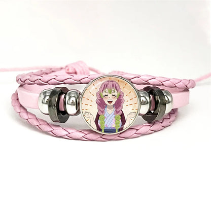 PULSERA Demon Slayer  Piel Rosa